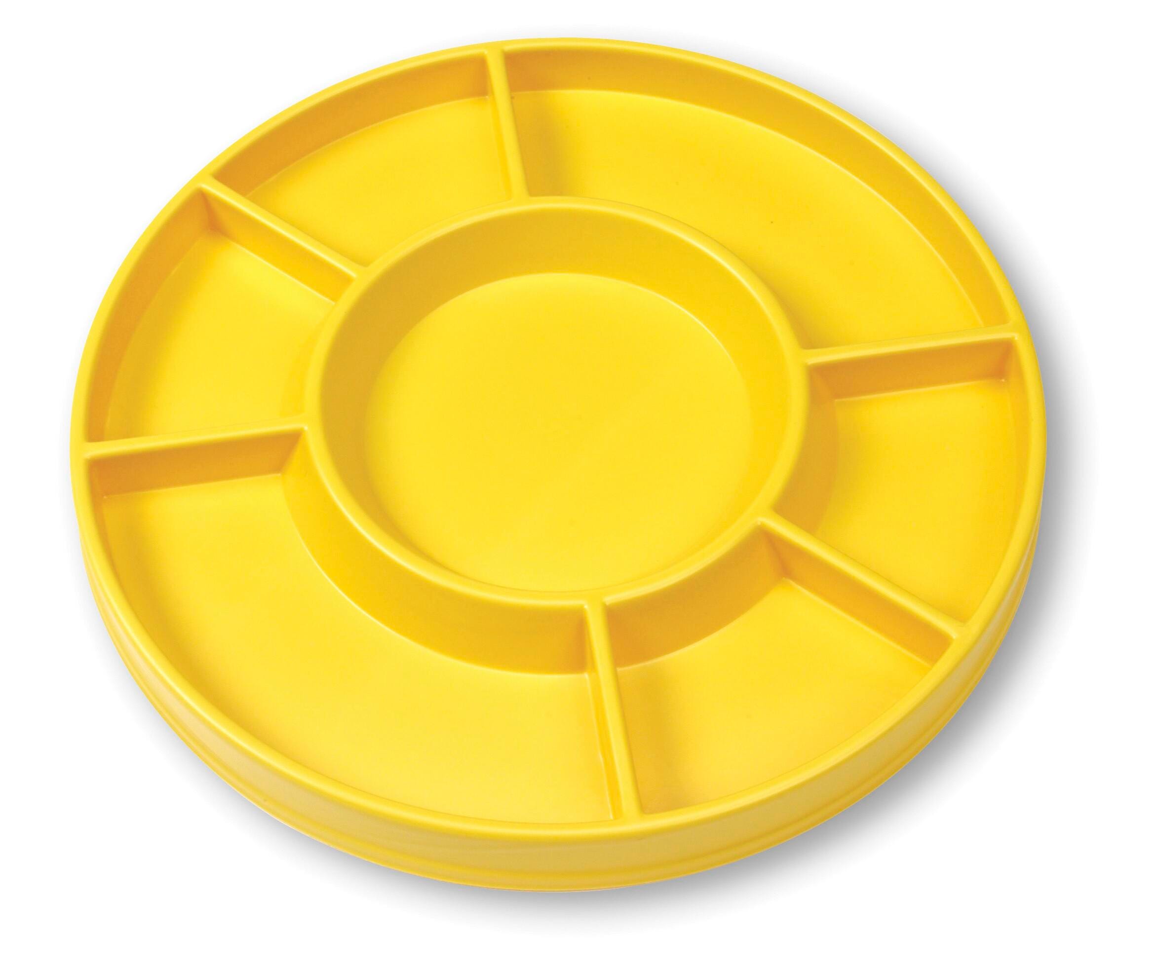 Learning Resources Circular Sorting Tray, 11-1/4 x 3/4 Inch, Yellow 222014